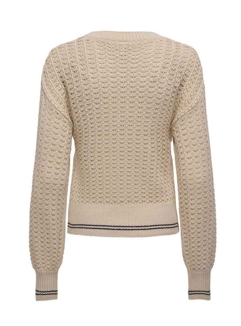 Camisola Only Lasa bege para mulher.