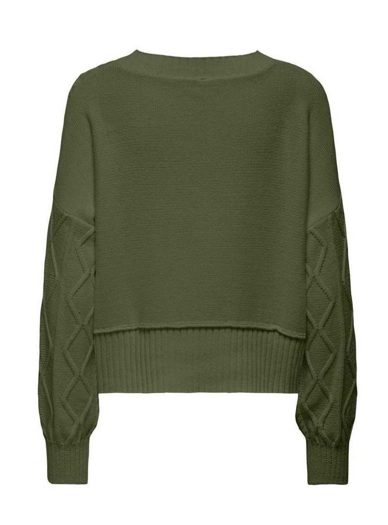 Camisola feminina verde Kaya Only.