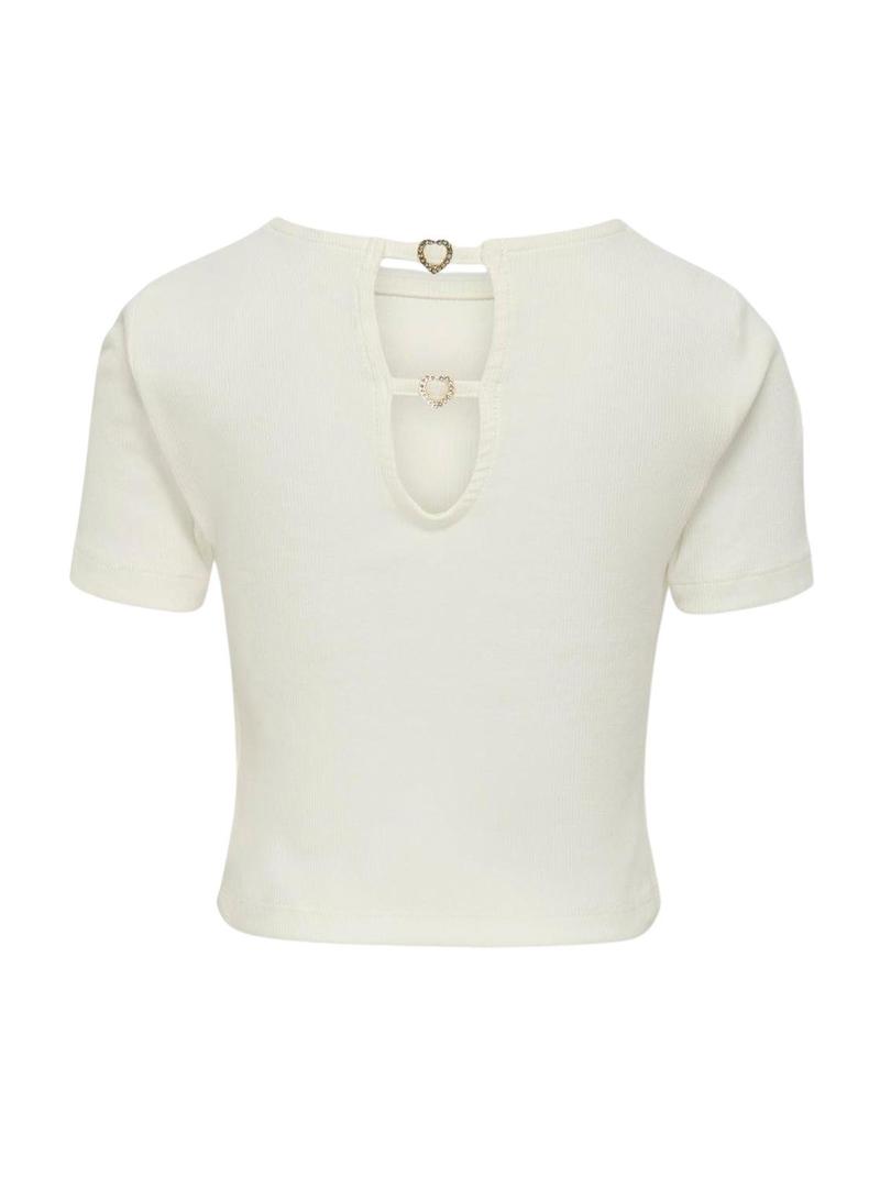 Top Only Crianças Grene branco para menina.