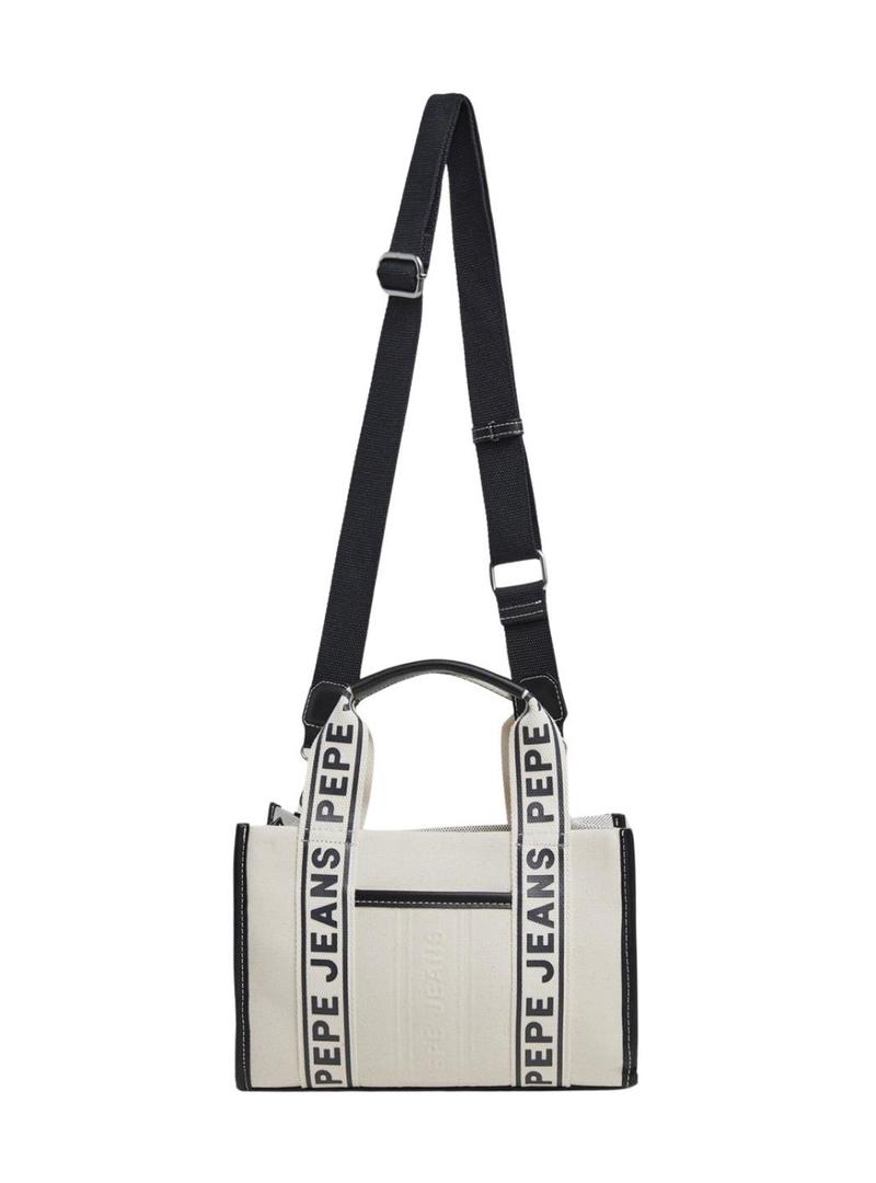 Bolsa Pepe Jeans Zadie Merit bege para mulher