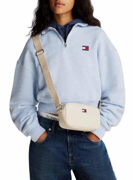 Bolsa Tommy Jeans Daily Elevated bege para mulher