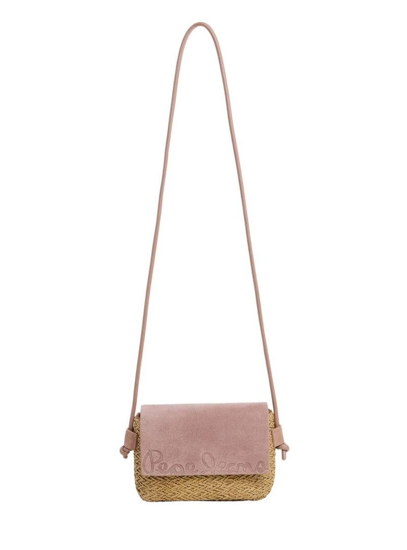 Bolsa Pepe Jeans Barker Sweet rosa para mulher