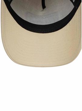 Boné New Era Trucker Patch bege para homens.