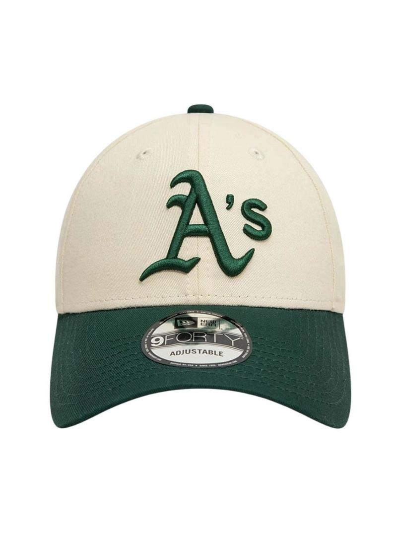 Boné New Era Colour Block bege e verde para homem