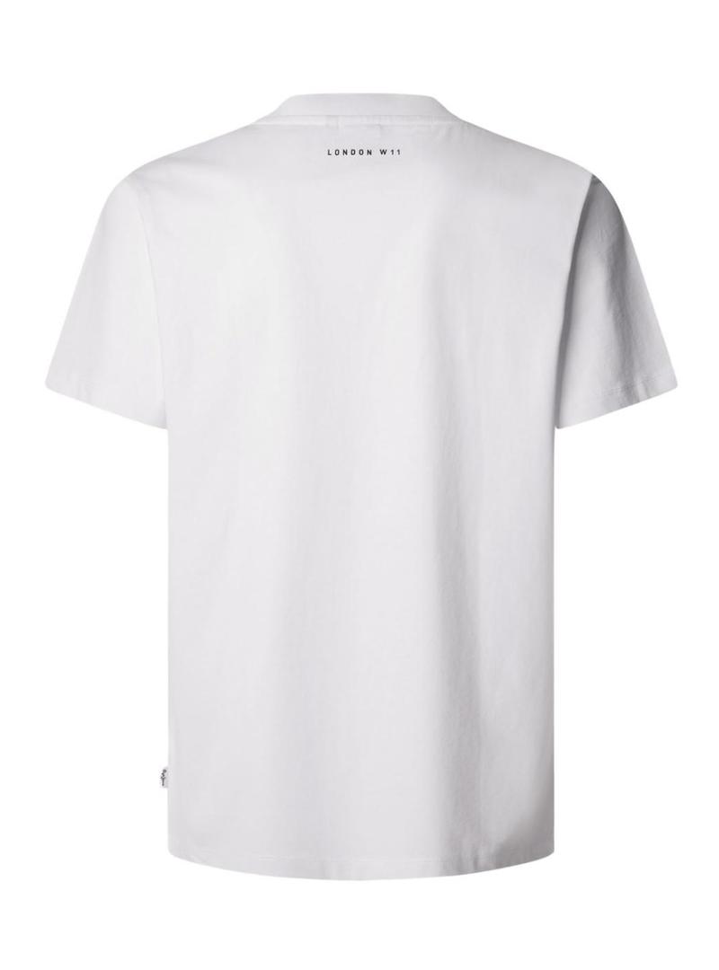 Camiseta Pepe Jeans Derril branca para homem.