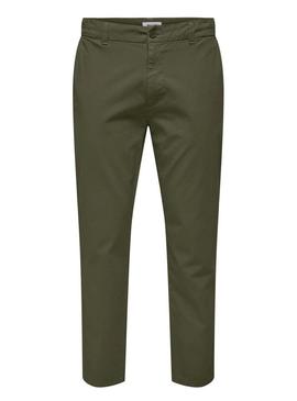 Calça Only and Sons Free verde para homem