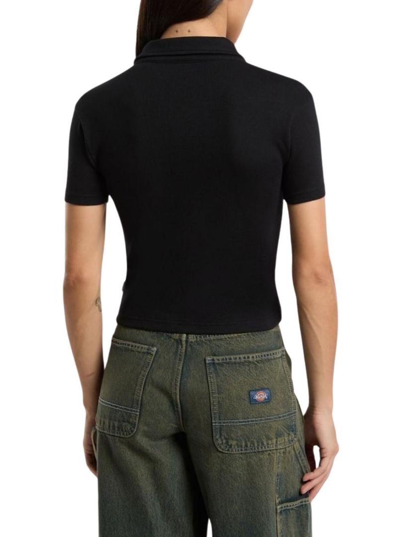 Polo Dickies Tallasse preto para mulher.