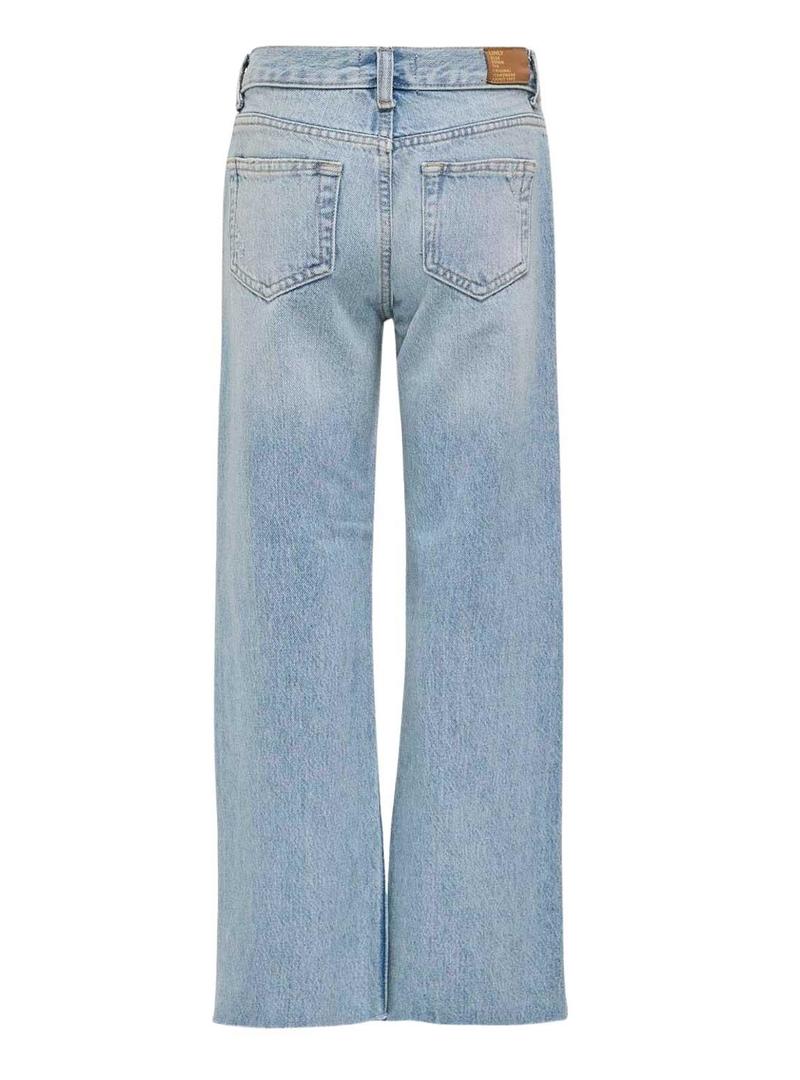 Calça jeans Only Kids Juicy clara para menina.