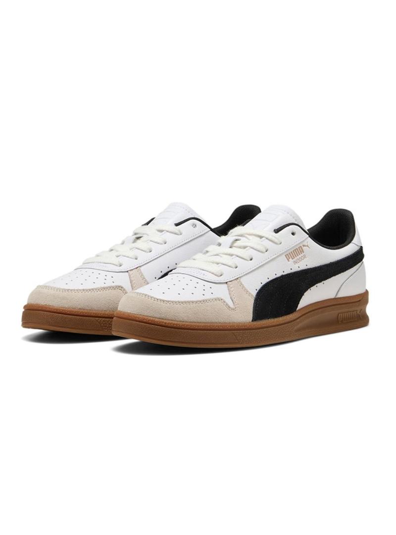 Sapatilhas Puma Indoor brancas para homem.