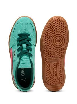 Sapatilhas Puma Palermo turquesa para mulher.