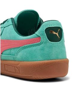 Sapatilhas Puma Palermo turquesa para mulher.