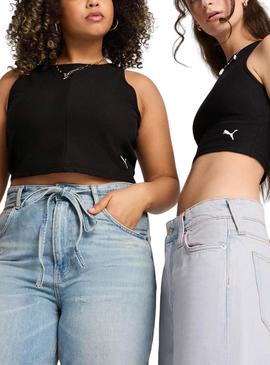 Top Puma preto para mulher