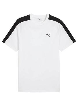 Camiseta Puma T7 branca para homem.