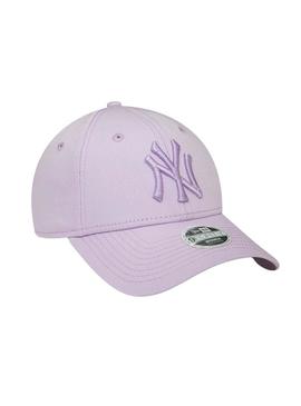 Boné New Era Yankees roxo para mulher