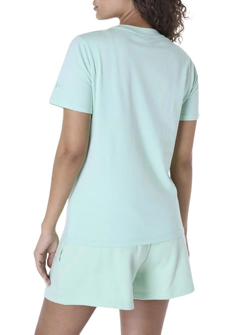 Camiseta New Era Athletics turquesa para mulher