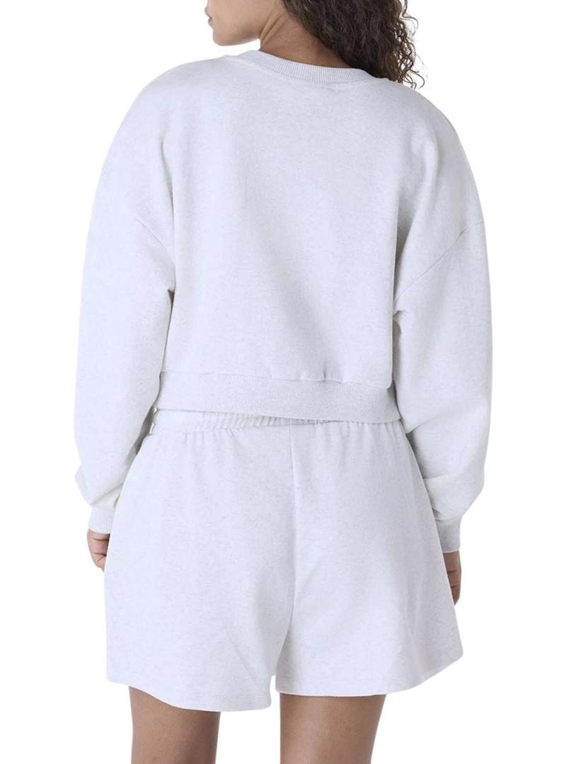 Moletom New Era Athletics cinza para mulher