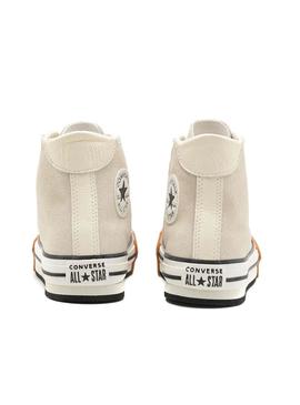 Tênis Converse Chuck Taylor All Star Eva Lift bege para mulheres