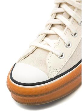 Tênis Converse Chuck Taylor All Star Eva Lift bege para mulheres