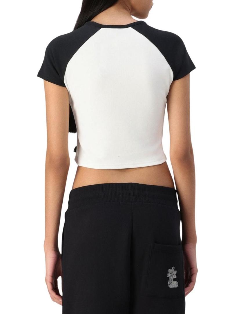 Camiseta Converse Colorblock preto e branco para mulher