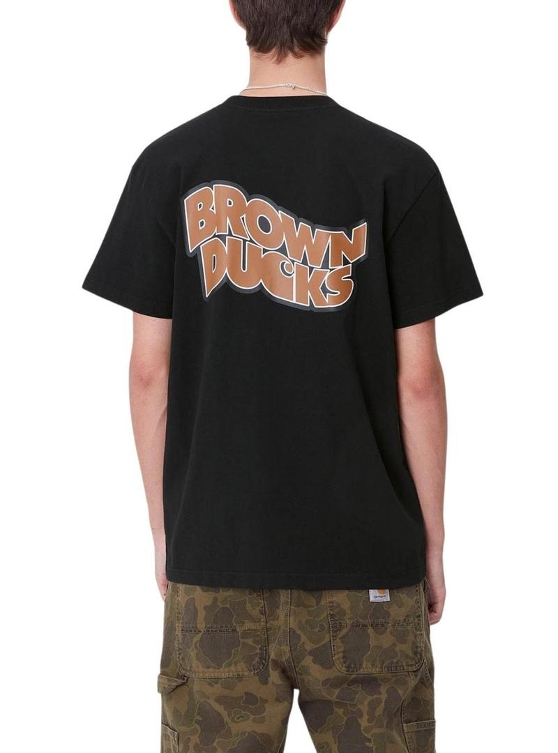 Camiseta Carhartt Ducks preta para homem.