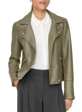 Casaco Only Gemma verde para mulher