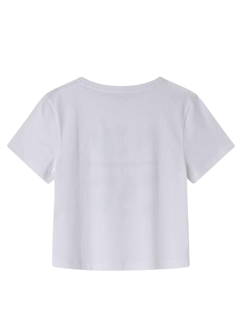 Camiseta Pepe Jeans Cyndi branca para menina