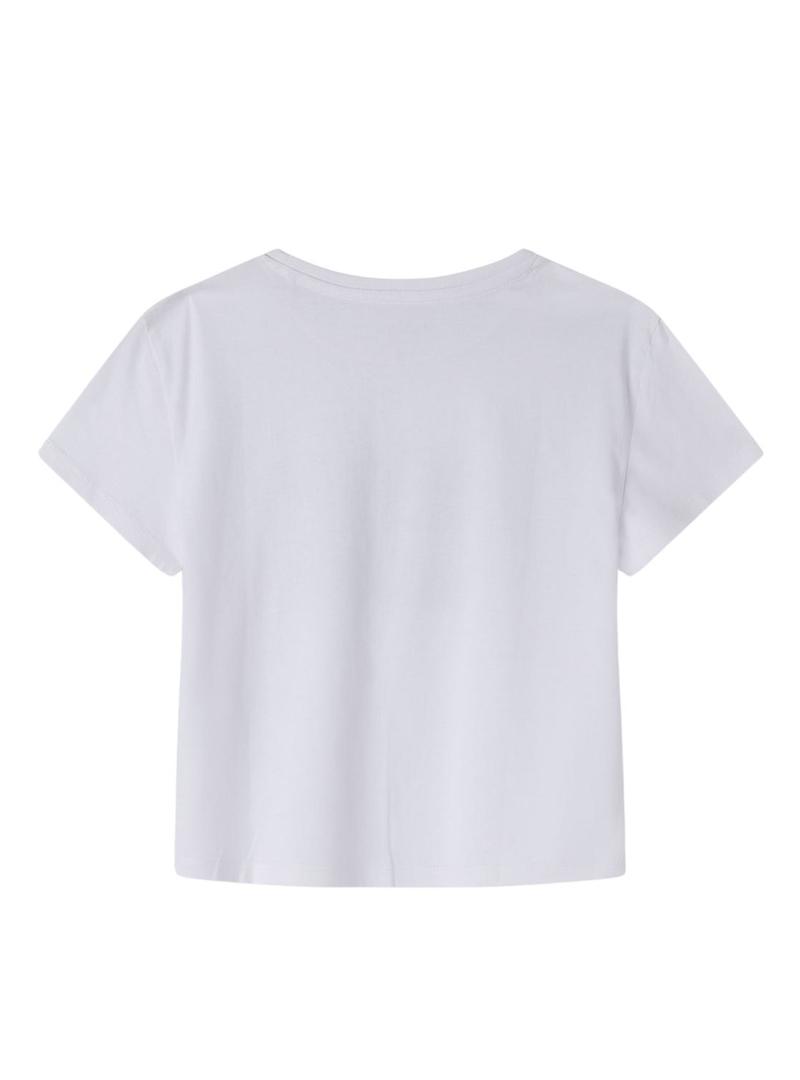 Camisa Pepe Jeans Cintia branca para menina.