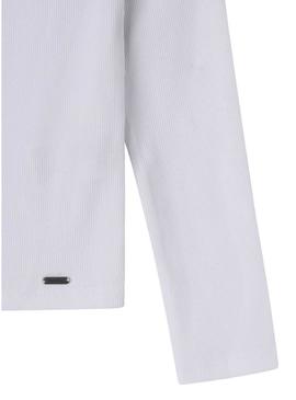 Camiseta Pepe Jeans Greta branca para menina.