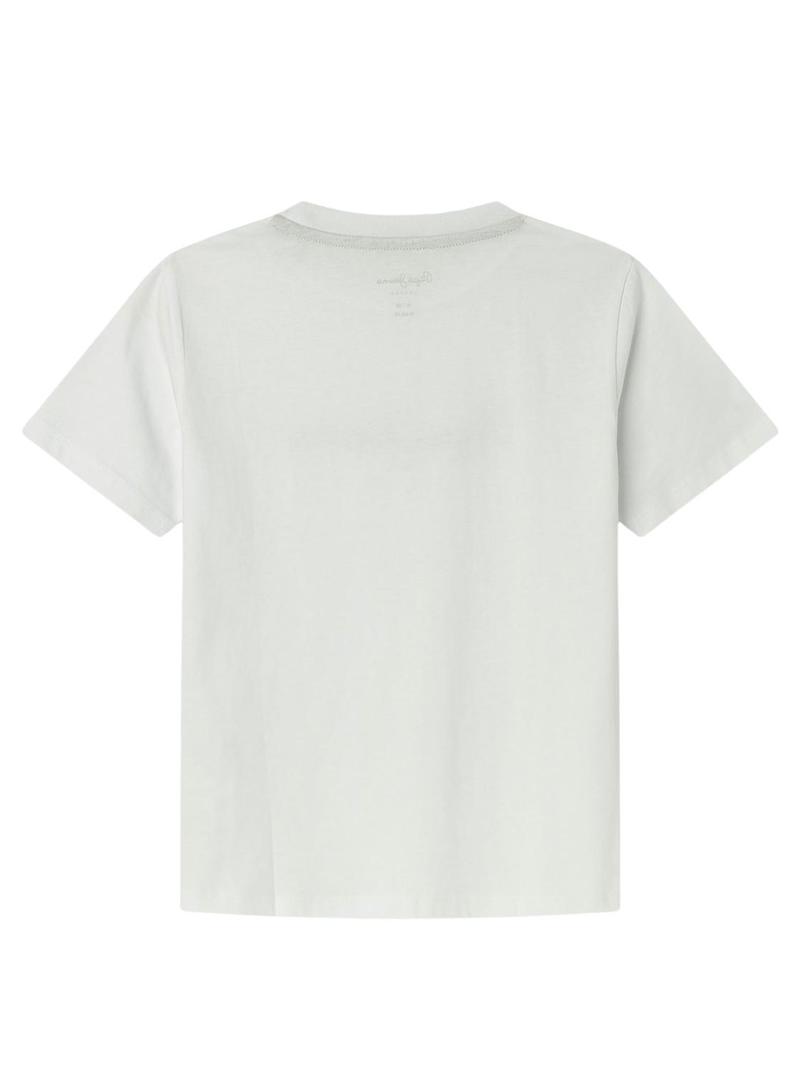 Camiseta Pepe Jeans New Art branca para criança