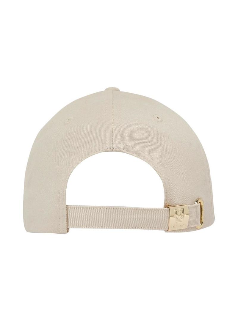 Boné Tommy Hilfiger Chic bege para mulher