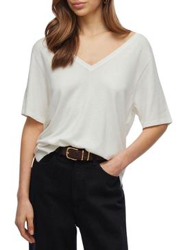 Camisa Vila Wennie branca para mulher.