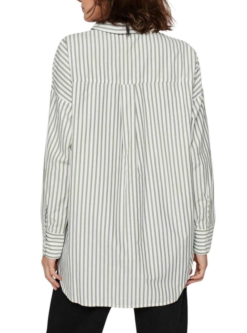 Camisa Vila Darma listrada para mulher.