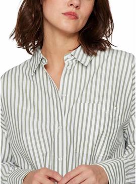 Camisa Vila Darma listrada para mulher.