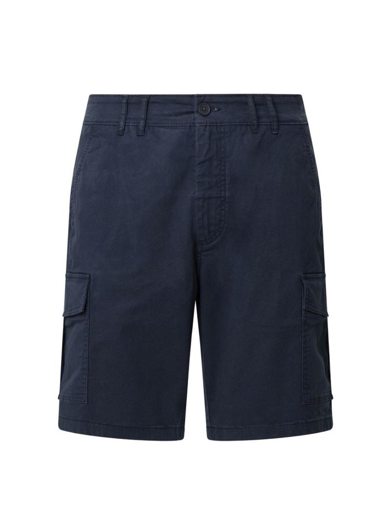 Bermuda Pepe Jeans Seasonal Cargo azul marino para hombre.