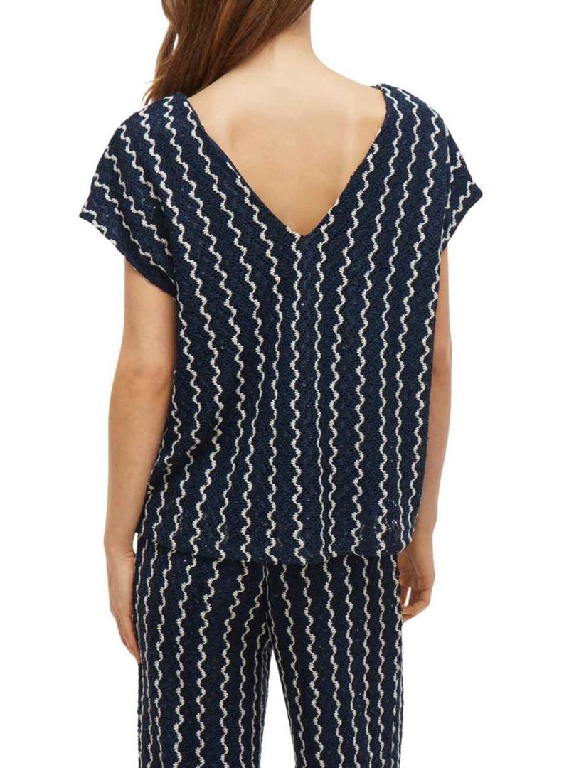 Top Azul Vila Viellen para mulher