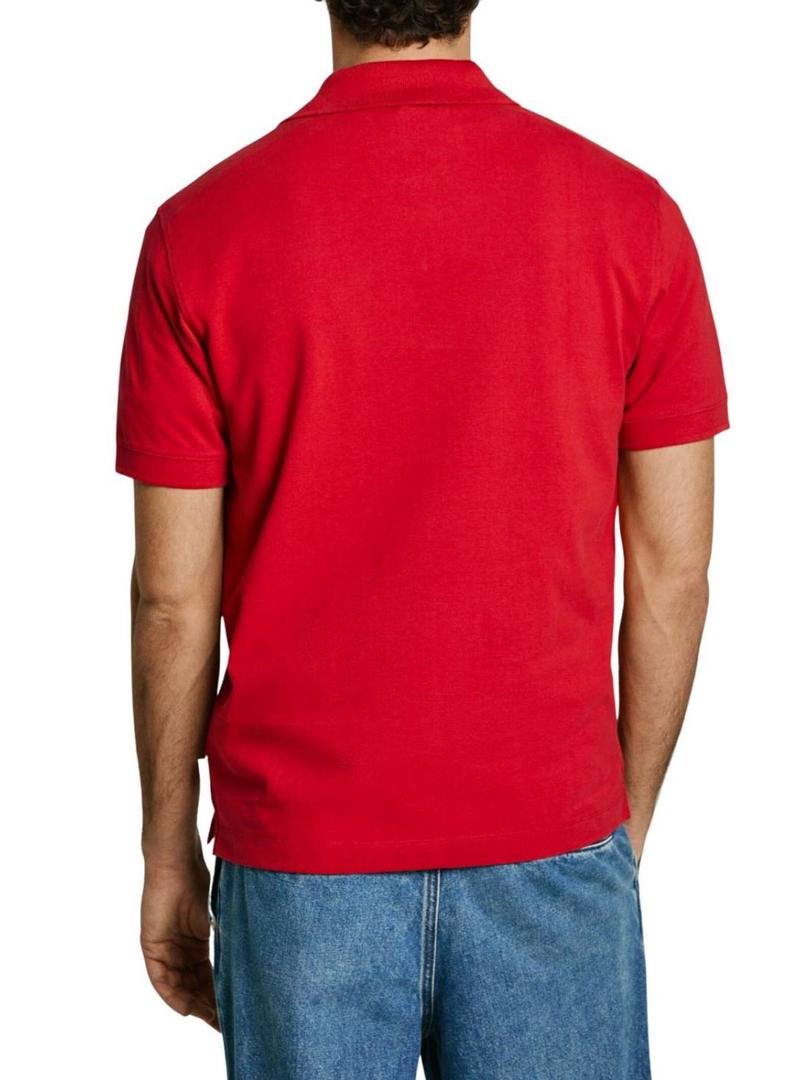 Camisa Polo Pepe Jeans Essential vermelha para homem