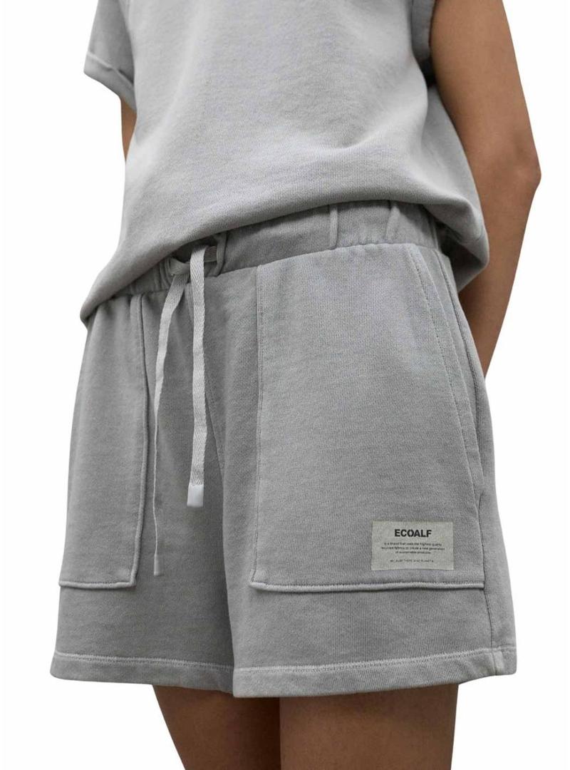 Short Ecoalf Ness cinza para mulher