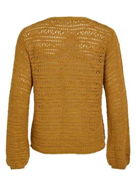 Camisola Vila Poca ocre para mulher.