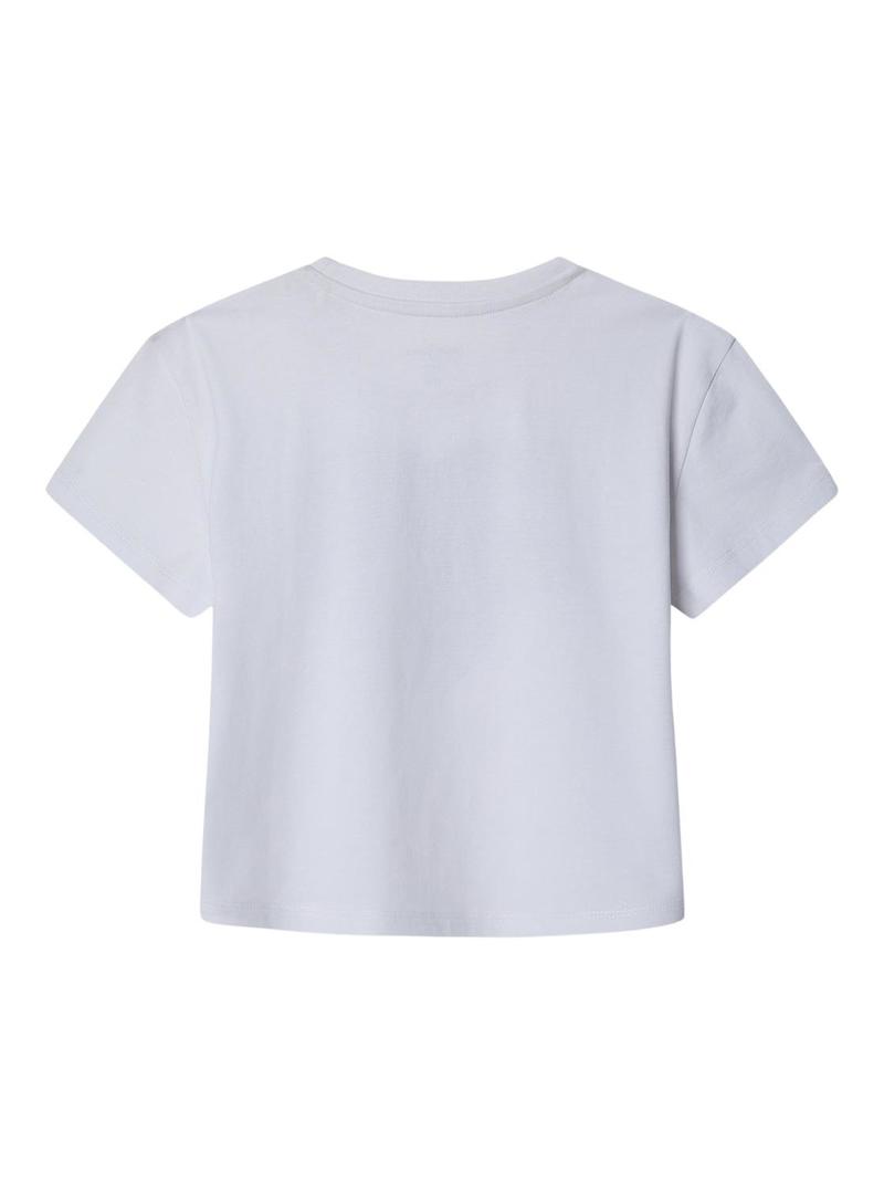 Camiseta Pepe Jeans Anna branca para menina.