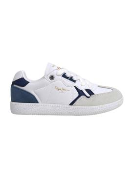 Sapatilhas Pepe Jeans Ball Retro branco para criança
