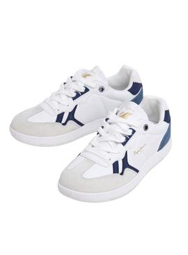 Sapatilhas Pepe Jeans Ball Retro branco para criança
