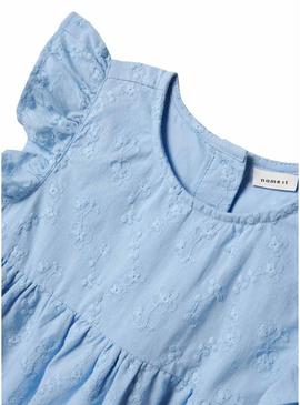 Vestido Name It Detine azul para menina