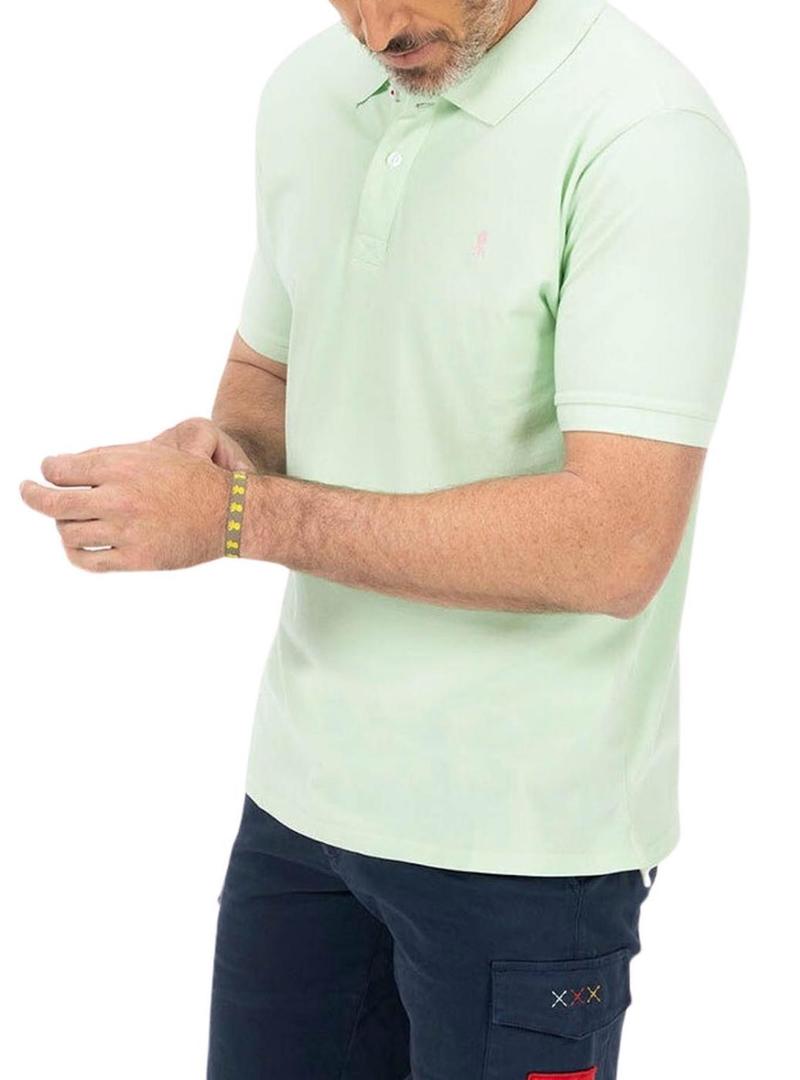 Polo El Pulpo Básico Verde Para Homem