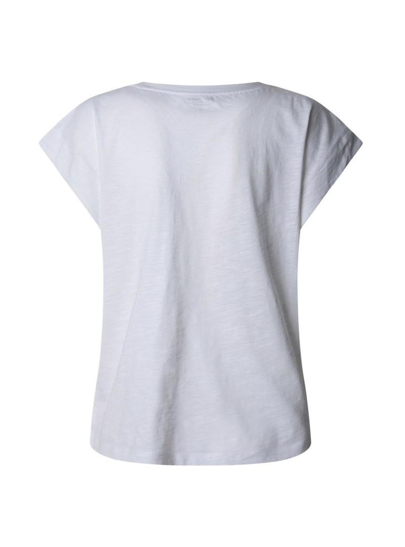 Camiseta Pepe Jeans Rolene branca para mulher