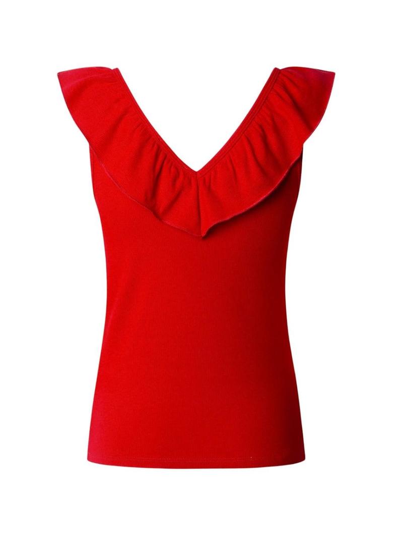 Top Pepe Jeans Millie vermelho para mulher