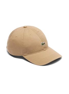 Boné Lacoste com logo queimado para homem e mulher.