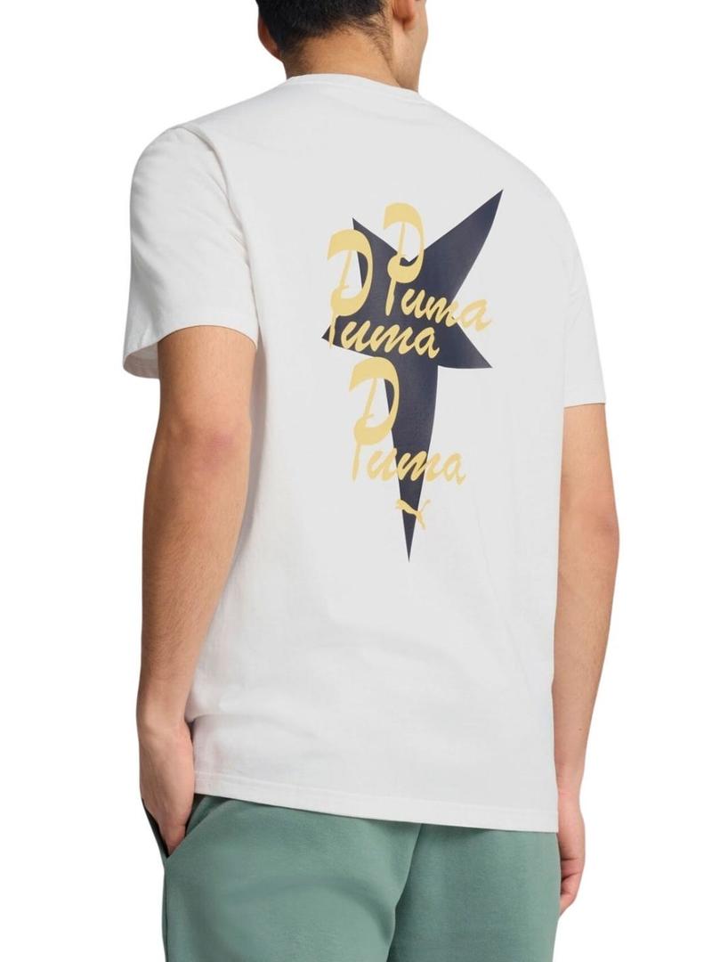 Camisa Puma Road To Unity branca para homem.