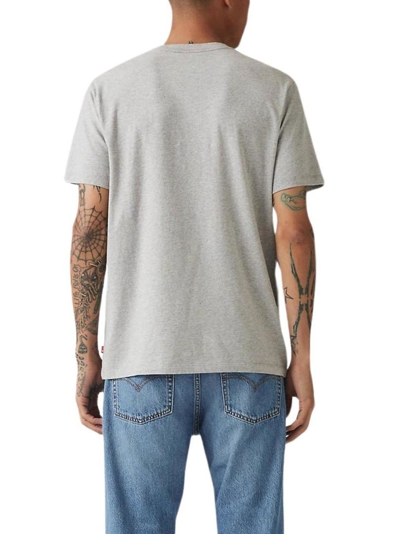 Camiseta Levis Classic Graphic cinza para homem