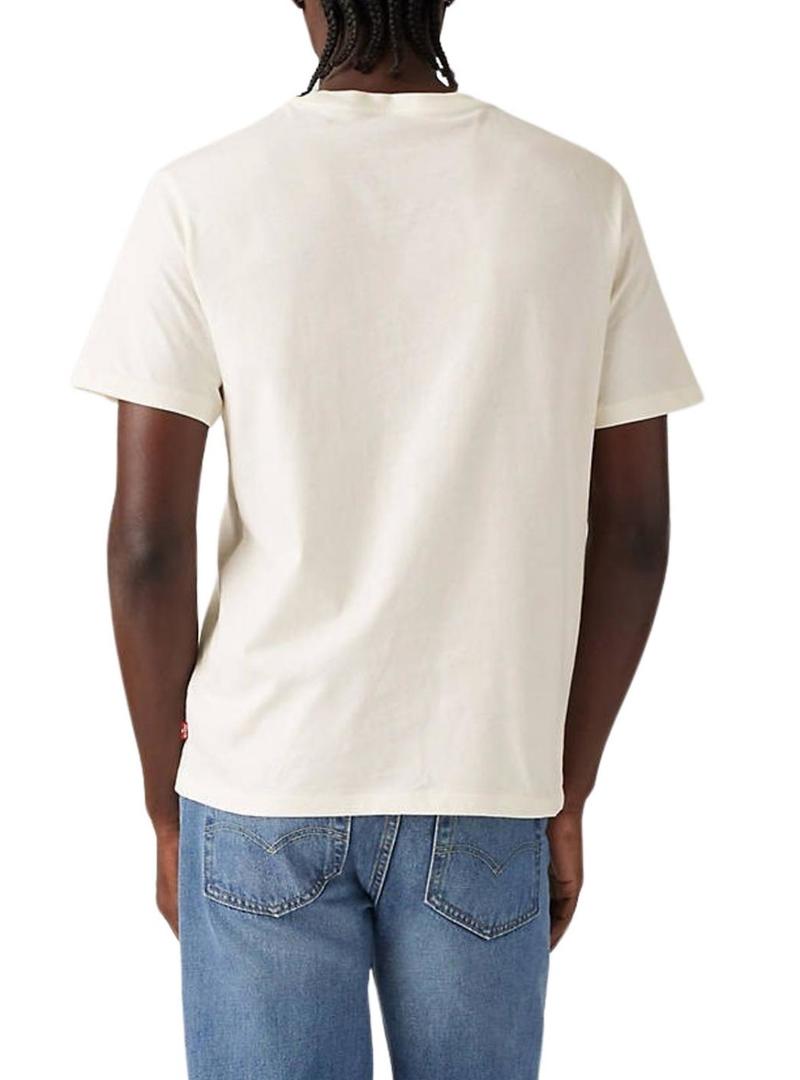 Camiseta Levis Classic Graphic bege para homens