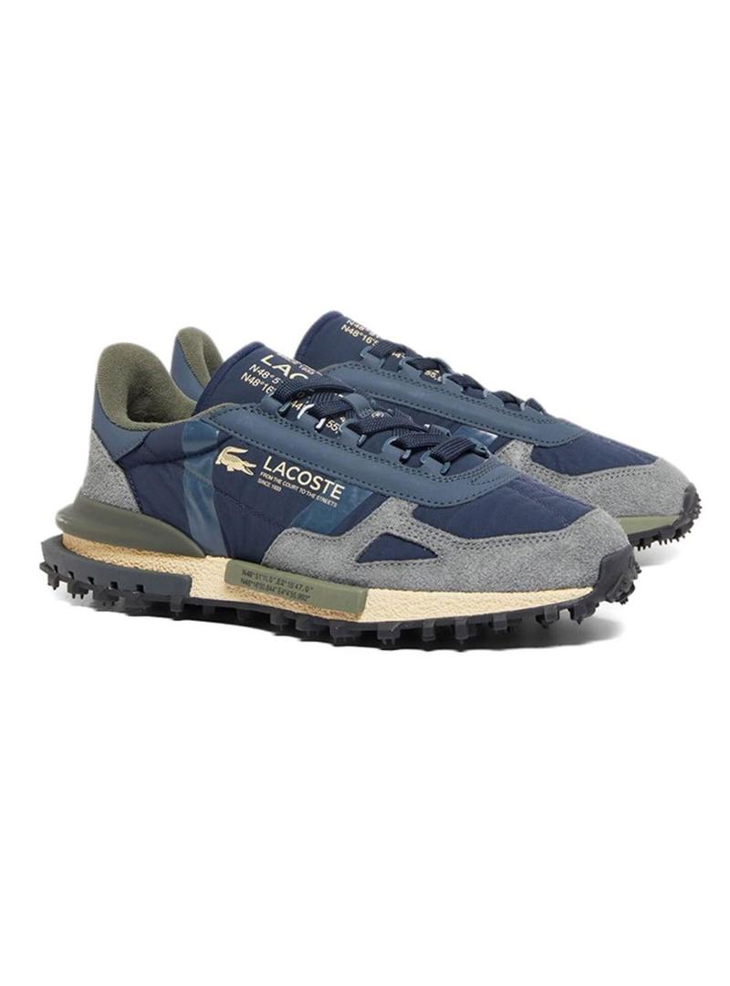 Sapatilhas Lacoste masculinas Elite Active azul marinho.